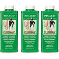 Clubman Pinaud Finest Powder front view bottle showcasing classic branding.