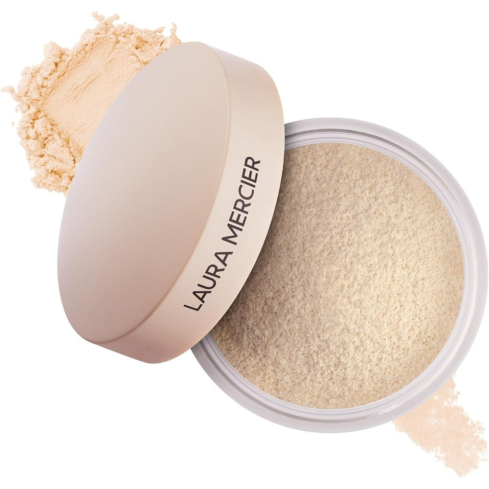 Laura Mercier translucent loose setting powder ultra blur front view jar