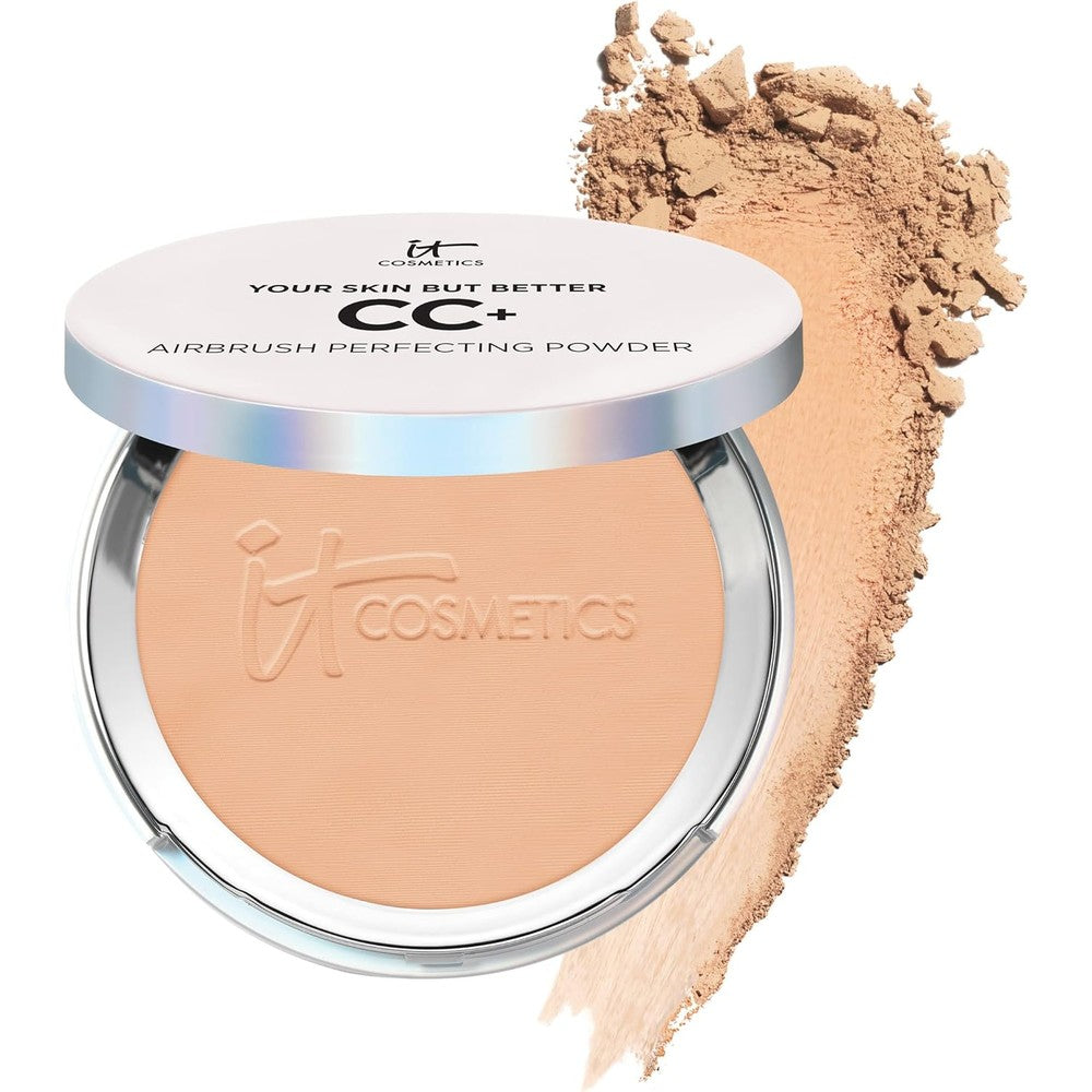 IT Cosmetics CC+ Airbrush Perfecting Powder Foundation Medium Front View