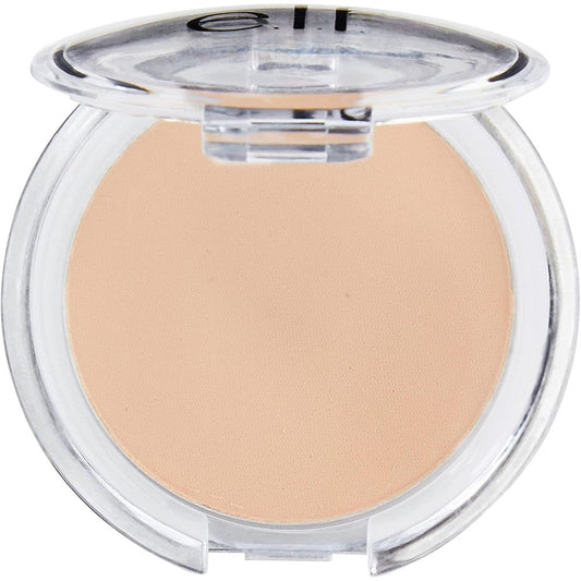 e.l.f. Prime & Stay Finishing Powder sheer matte pressed powder compact