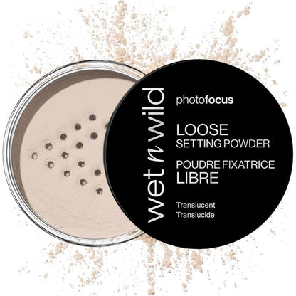 Wet N Wild Photo Focus Loose Baking Setting Powder Translucent front view