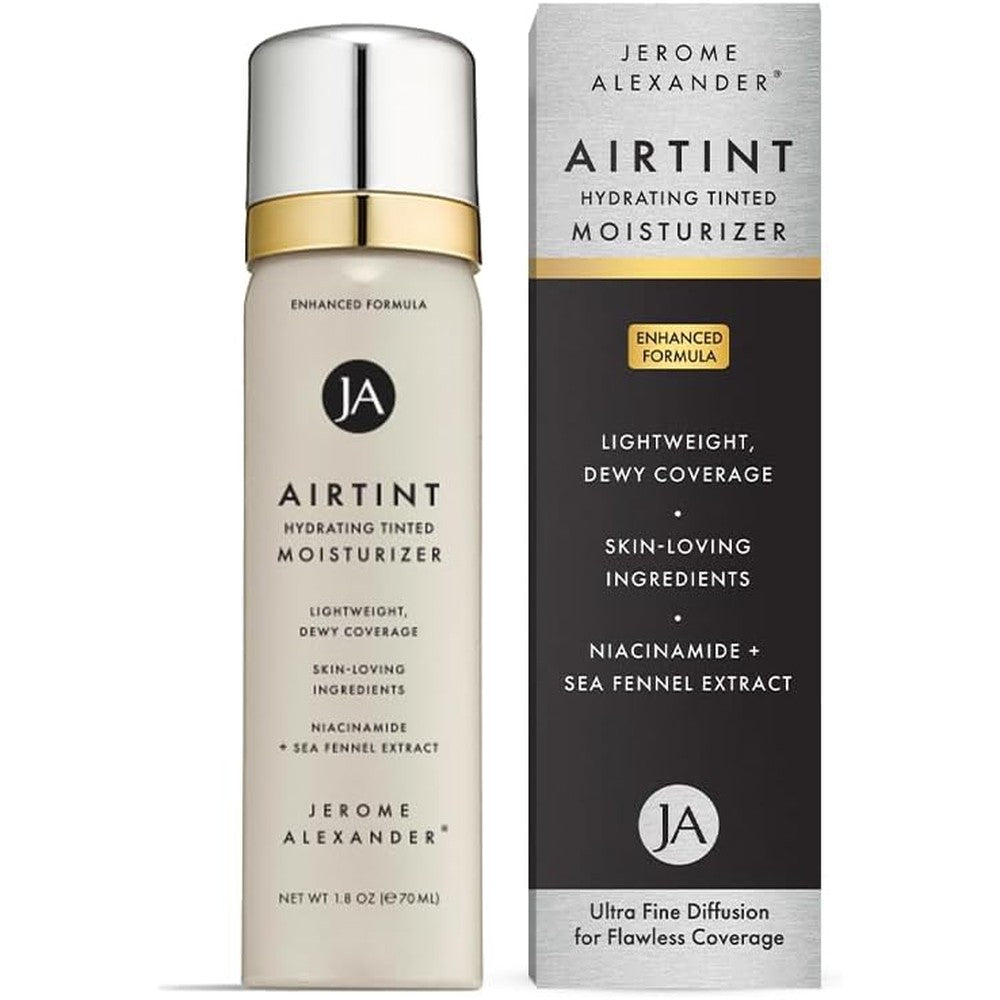 Jerome Alexander MagicMinerals AirTint Tinted Moisturizer front view bottle and box packaging