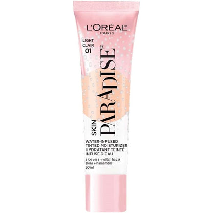 L'Oreal Paris Skin Paradise Water Infused Tinted Moisturizer Light 01 front view package