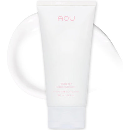 AOU Tone-Up Dazzling Cream 01 White front view brightening cream for skin tone correction.