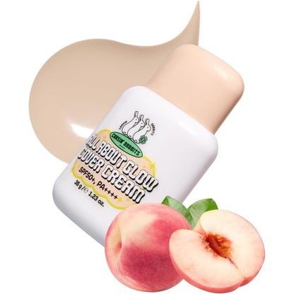 CHASIN' RABBITS All About Glow Cover Cream front packaging view lightweight Korean makeup base