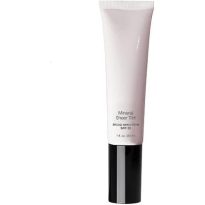 ProBeautyCo Mineral Sheer Tint SPF 20 Tinted Moisturizer front view white tube with black cap