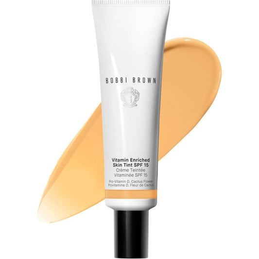 Bobbi Brown Vitamin Enriched Skin Tint SPF 15 front view bottle for natural coverage.