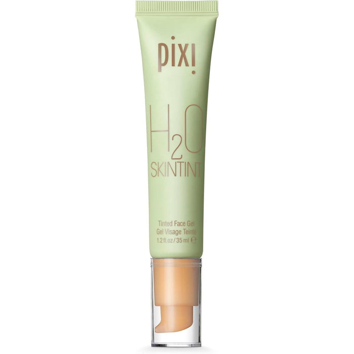 Pixi H2O SkinTint front view bottle showcasing the Nude shade and lightweight gel texture