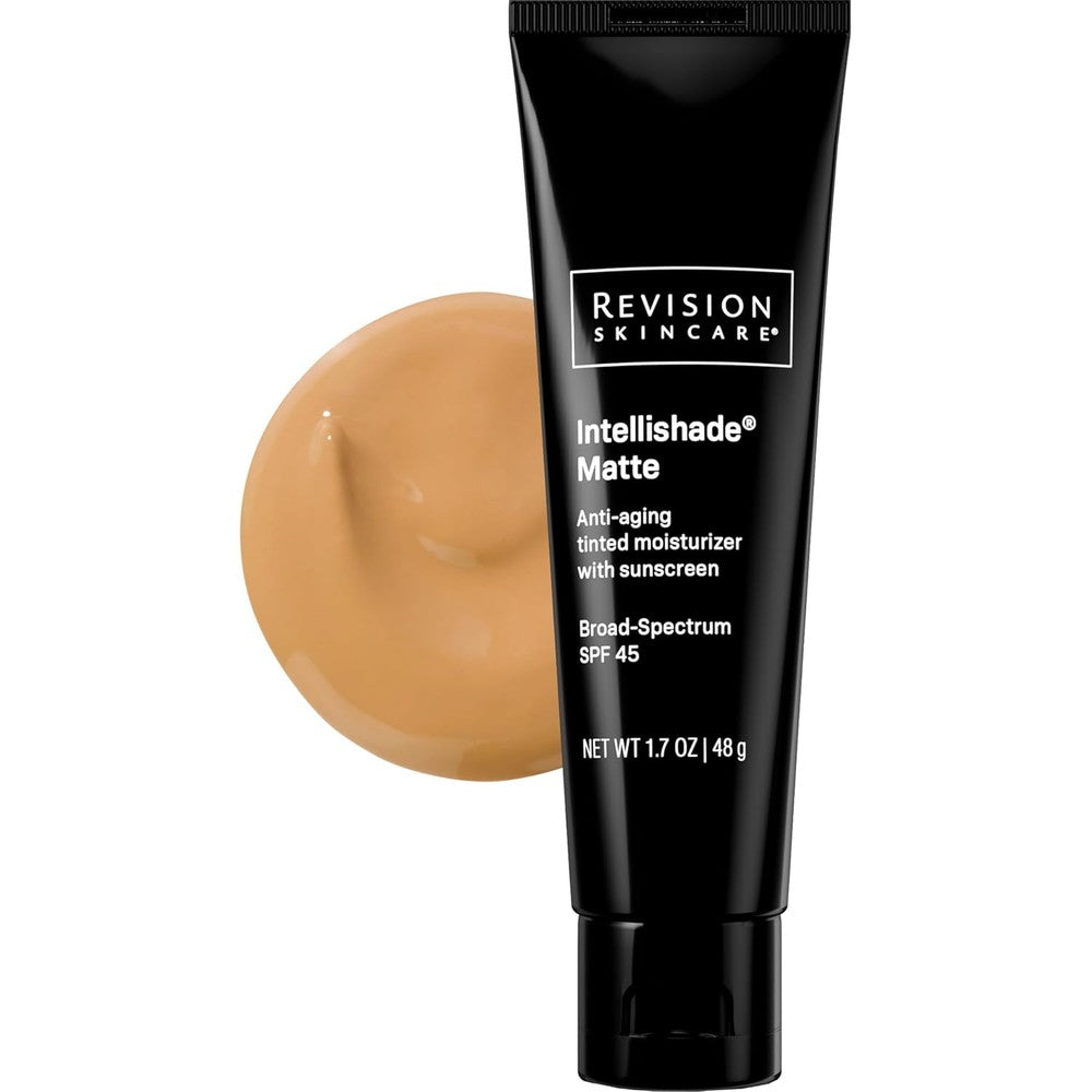 Revision Skincare Intellishade Matte SPF 45 tube standing front view