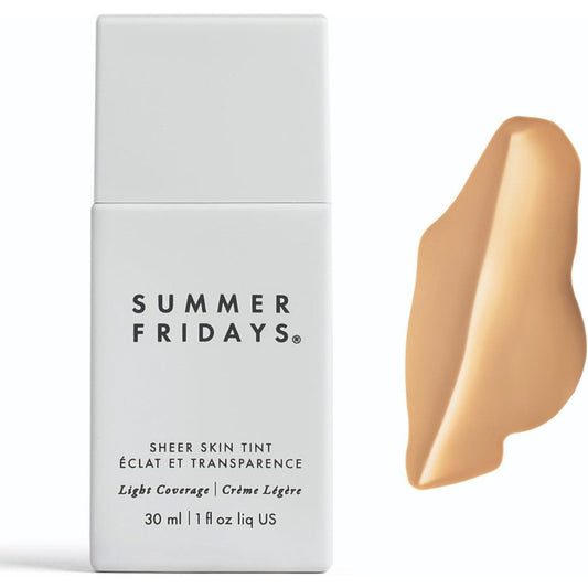 Summer Fridays Sheer Skin Tint front view bottle on a white background