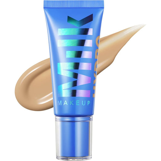 Milk Makeup Hydro Grip Hydrating Gel Skin Tint front view package for dewy complexion.