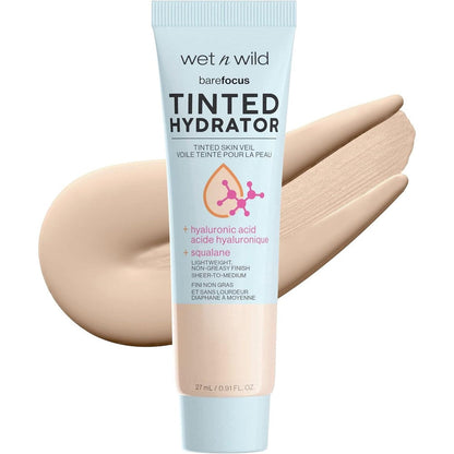 Wet N Wild Bare Focus Tinted Hydrator Light Medium front view bottle on white background