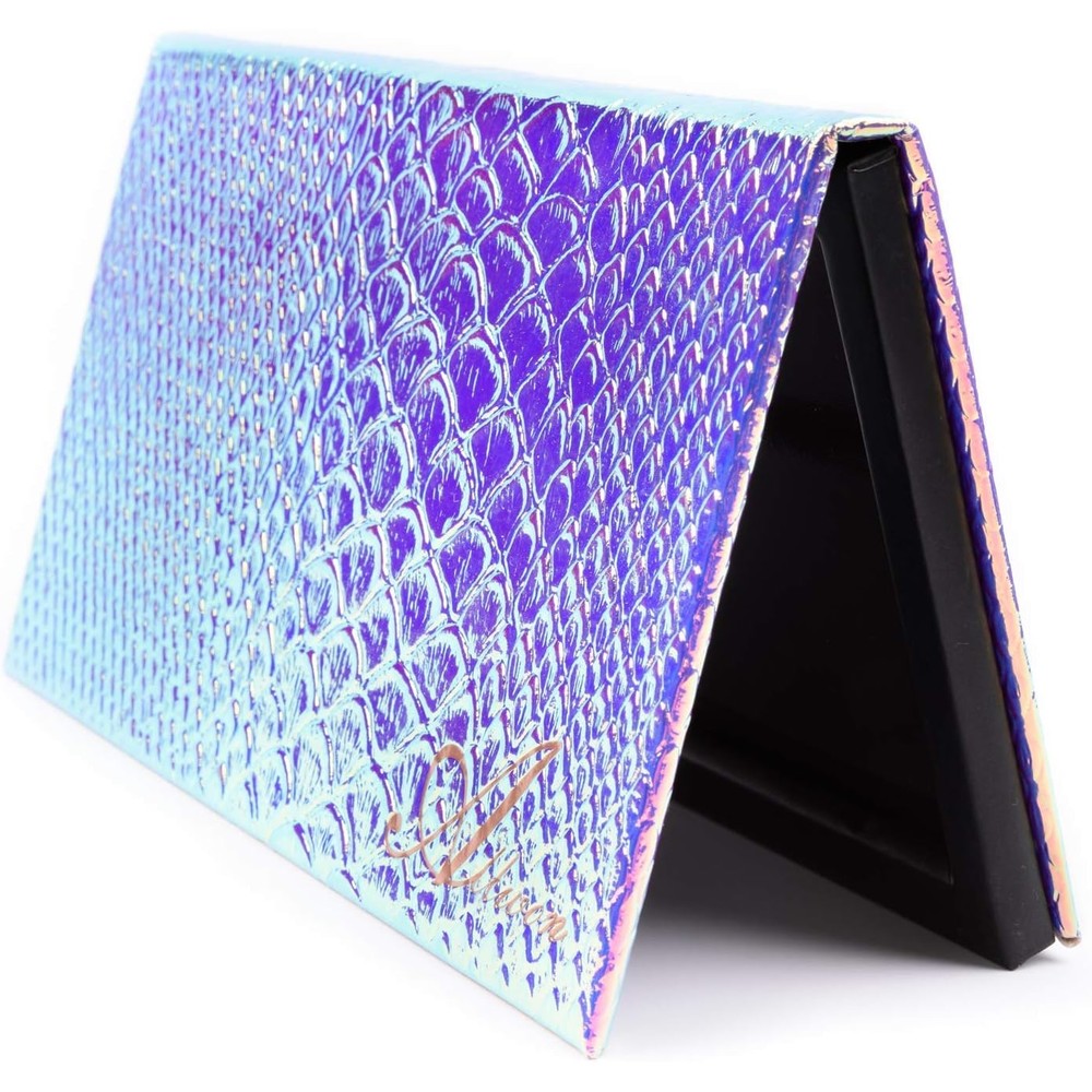 Allwon Mermaid Magnetic Makeup Palette front view holographic case