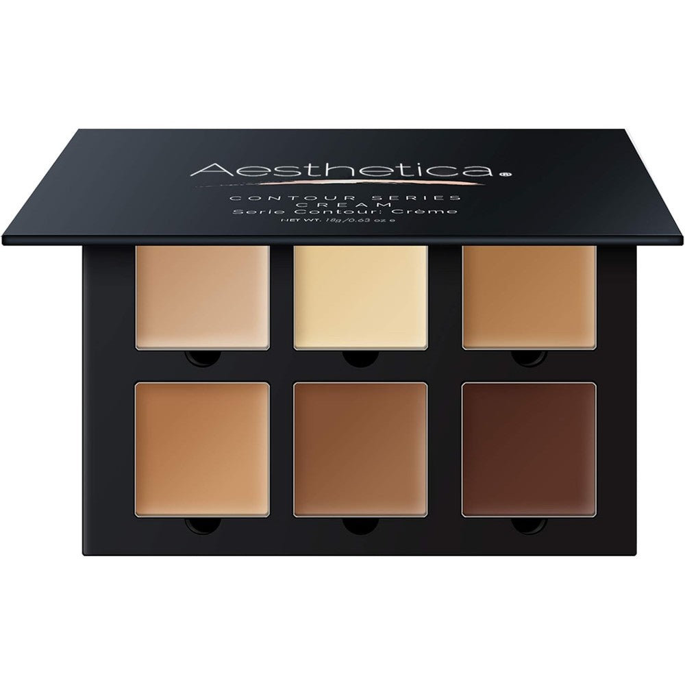 Aesthetica Cosmetics cream contour and highlighting palette front view