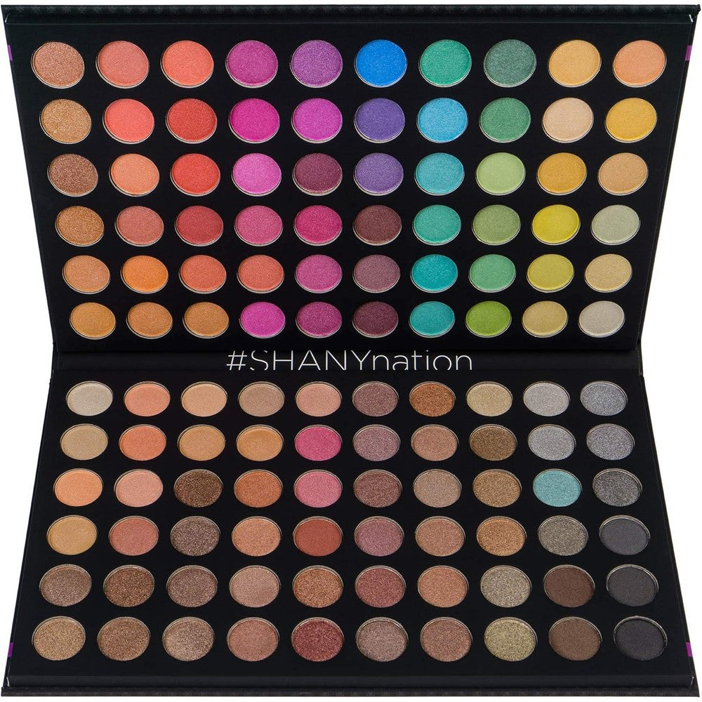 Shany Ultimate Fusion 120 Color Eyeshadow Palette front view makeup