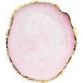 Jassins resin nail art palette front view showing pink agate design