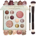 UCANBE full size baked makeup palette set front view compact view