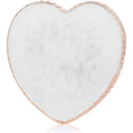 Sibba heart shaped resin nail art palette front view showcasing golden edge