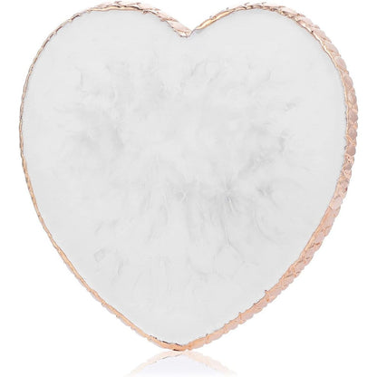 Sibba heart shaped resin nail art palette front view
