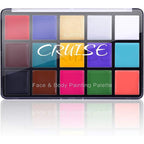 Ucanbe Professional 15 Colors Face And Body Paint Oil Palette front view