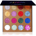 Ucanbe pro glitter eyeshadow palette front view packaging