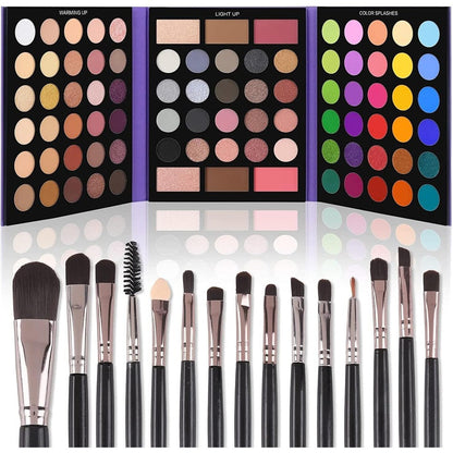 UCANBE 86 Color Eyeshadow Palette front view professional makeup kit