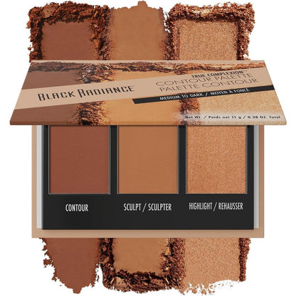 Black Radiance True Complexion Contour Palette Medium to Dark front view