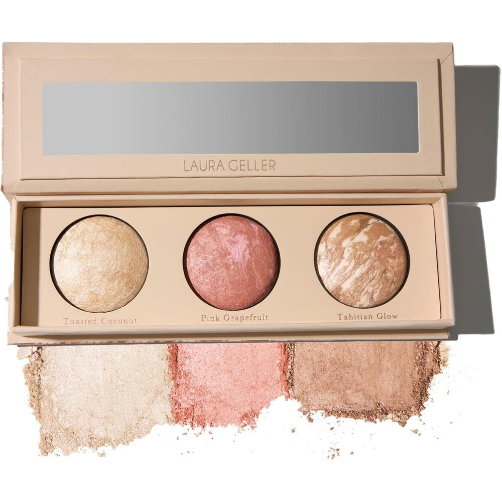 Laura Geller Geller's Greatest Lift and Glow Baked Trio Palette front view