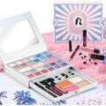 Color Nymph All In One Makeup Kit front view showing the closed multi tiered travel compact case.