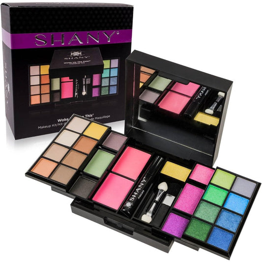 SHANY Woke Up Like This Makeup Kit front view closed travel compact