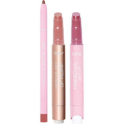 Tarte Maracuja Juicy Must Have Mauves Lip Trio front view packaging
