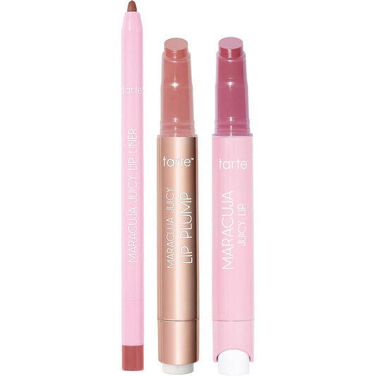 Tarte Maracuja Juicy Must Have Mauves Lip Trio front view packaging