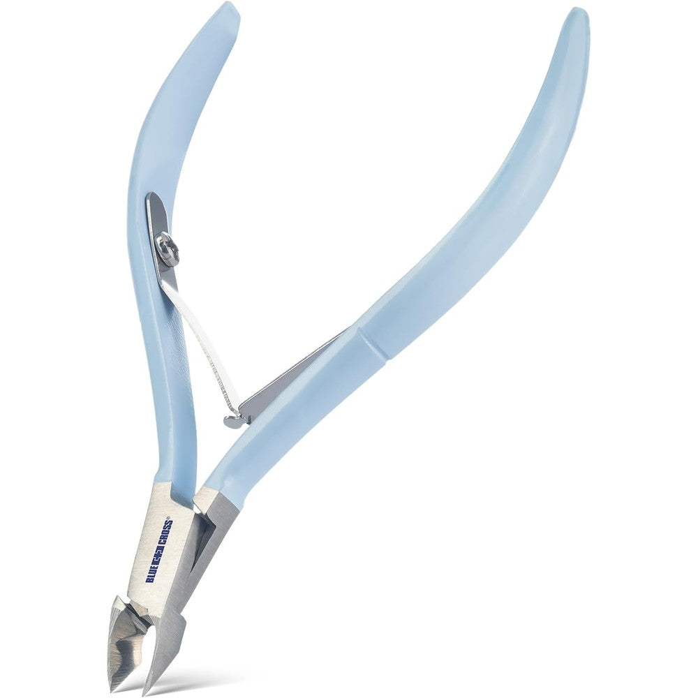 Blue Cross cuticle remover nippers professional stainless steel front view