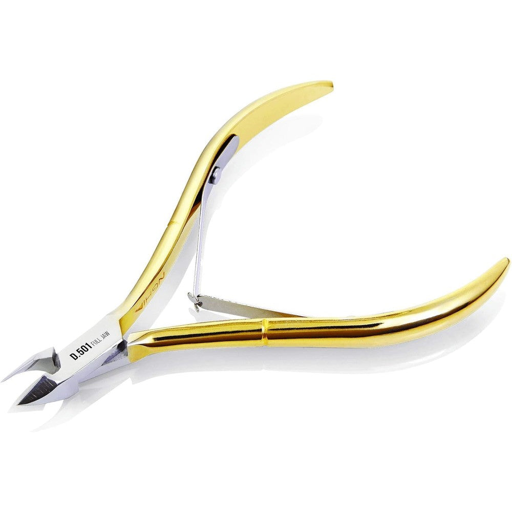 Nghia Hard Steel Cuticle Nipper C-118 front view professional nail tool