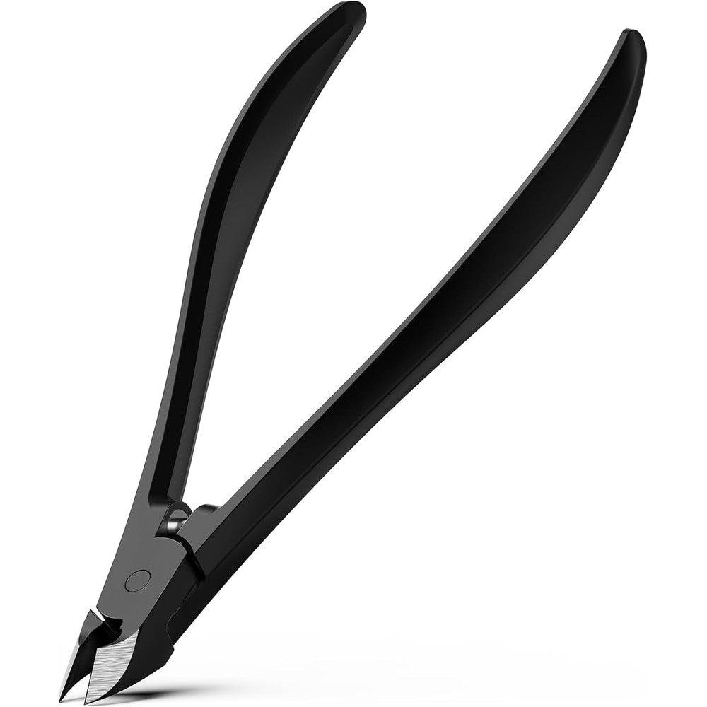 BEZOX cuticle cutters front view showing the sharp half-jaw stainless steel blades