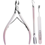 Kylara Cuticle Trimmer Set 3 in 1 front view of professional manicure tools