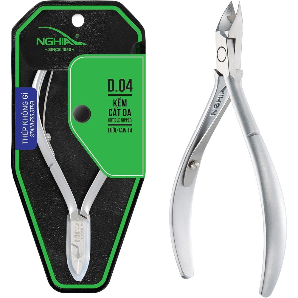 Nghia D-04 Jaw 14 Cuticle Nipper front view