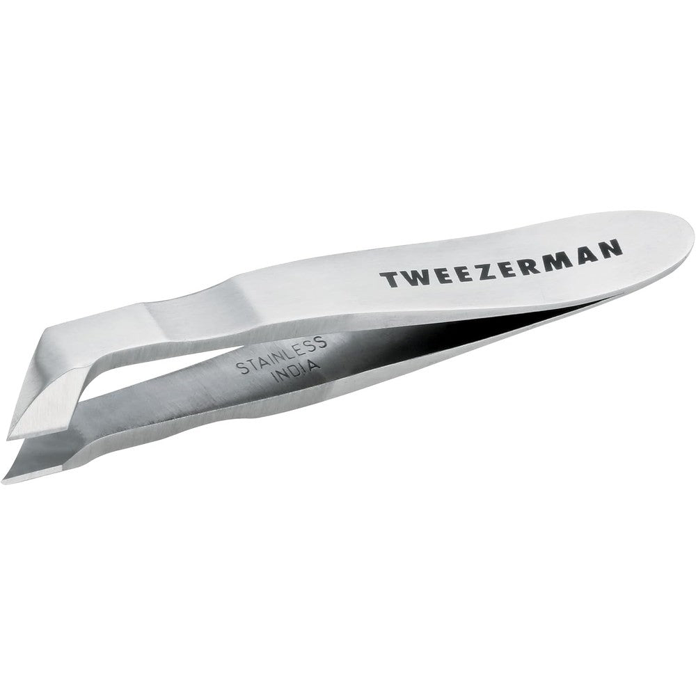 Tweezerman Mini Squeeze Cuticle Nipper silver front view