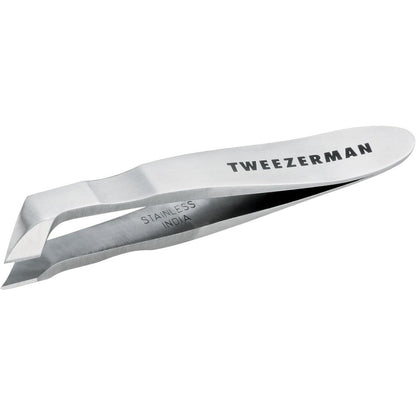Tweezerman Mini Squeeze Cuticle Nipper silver front view