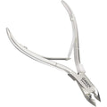 Green Estetica professional stainless steel cuticle nipper front view