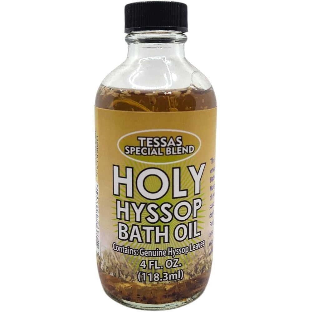 Magick Space Holy Hyssop Bath Oil front view ritual bottle