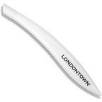 Londontown cuticle pusher tool with white rubber tip front view