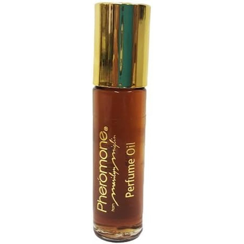 Marilyn Miglin Pheromone Perfume Oil Rollerball front view with gold cap