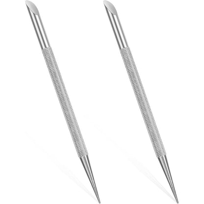 Qianyu stainless steel cuticle pusher and cleaner tool set