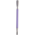 Tweezerman Dual Sided Pushy Purple front view showing dual ends
