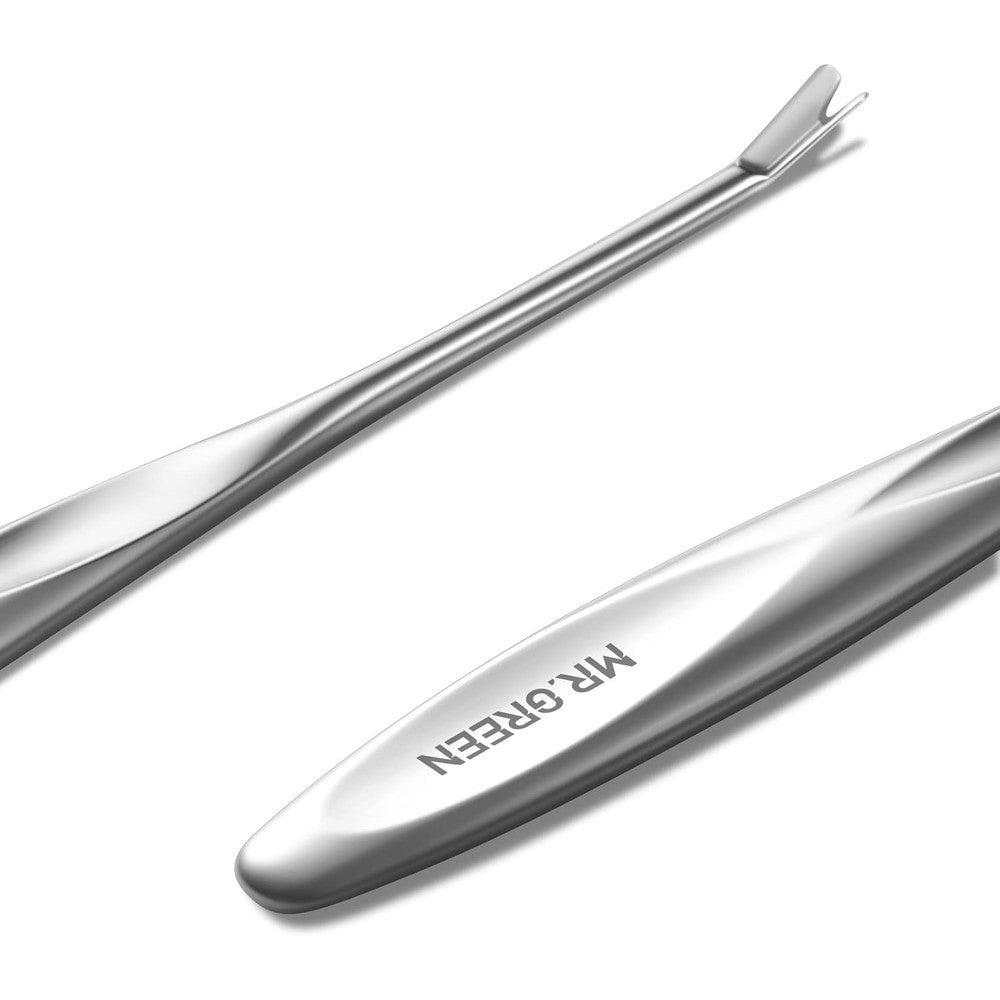 Mr.Green Cuticle Pusher And Dead Skin Remover Stainless Steel Professional Manicure Tool For Nail Care And Polish Removal Model Mr-2190 - Image 1