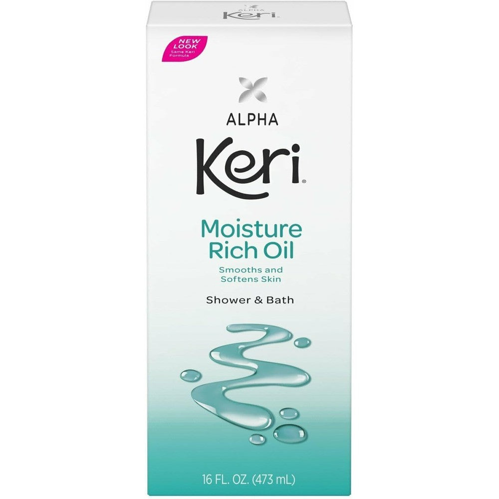 Alpha Keri moisture rich oil front view bottle