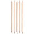 Kads 5 Pcs orange wood nail sticks front view with storage tube