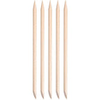 Kads 5 Pcs orange wood nail sticks front view with storage tube