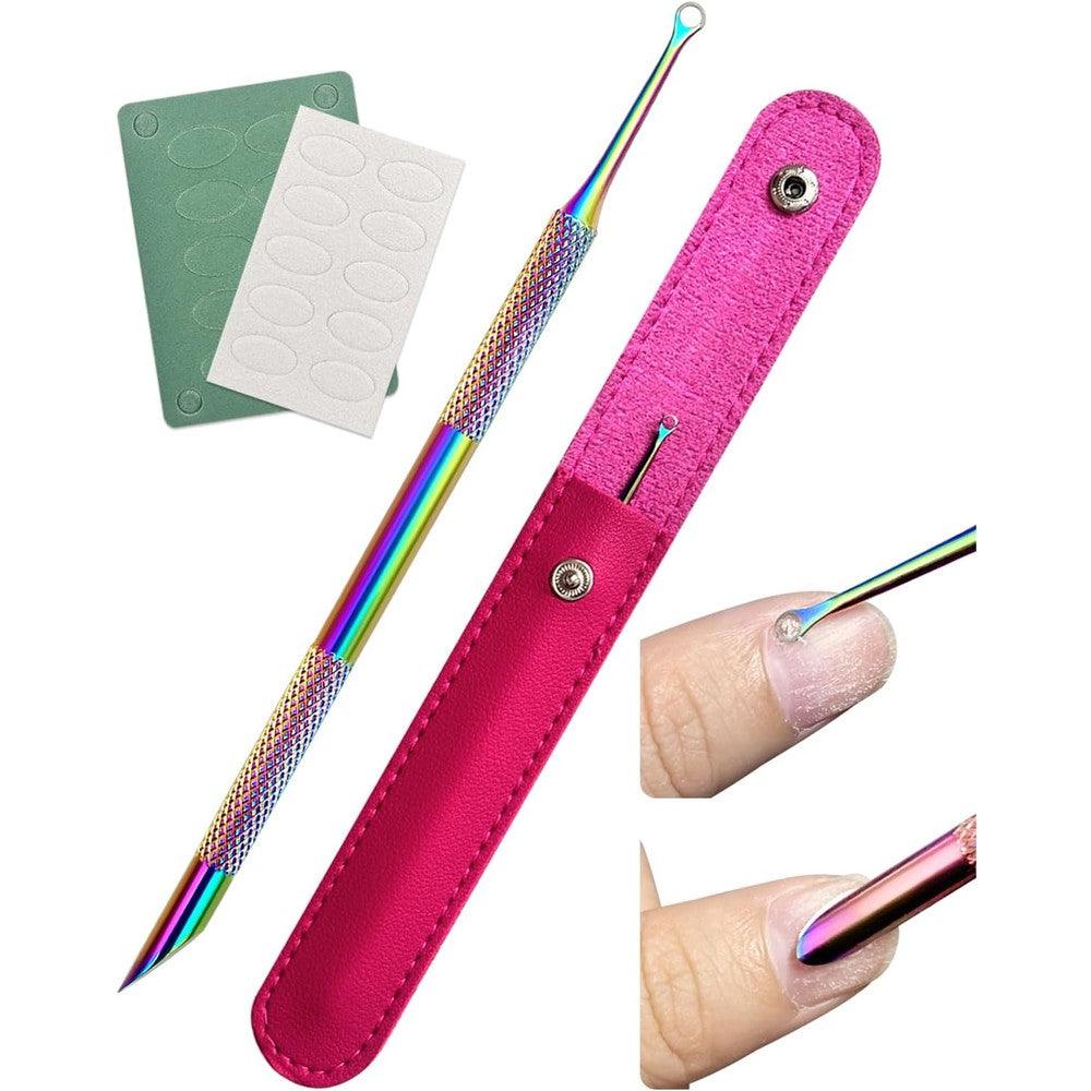 Kunshnbei Dual Ended Cuticle Remover and Pusher tool front view